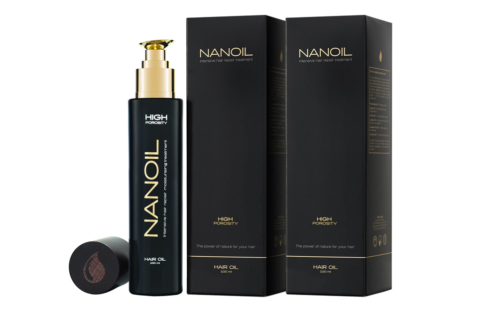 Hair care with hair oil Nanoil